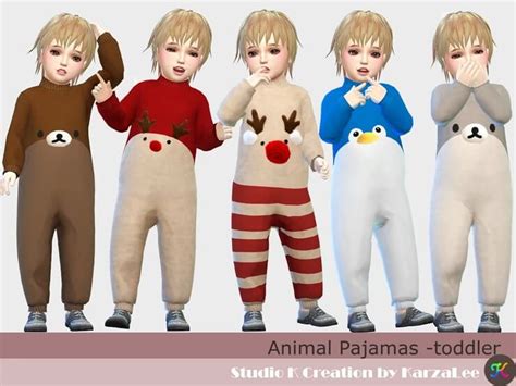 Sims 4 Animal Pajamas For Toddler At Studio K Creation The Sims Book