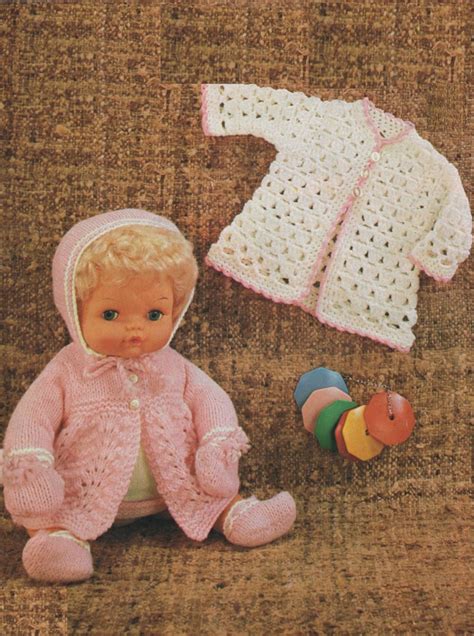 Dolls Clothes Knitting And Crochet Pattern Pdf For 15 Inch Etsy Uk