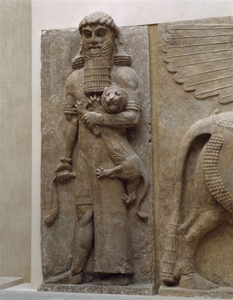 Héros Maitrisant Un Lion Dit Gilgamesh Images Dart