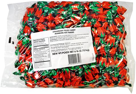 SweetGourmet Strawberry Filled Candies | Arcor Premium Bulk Wrapped 