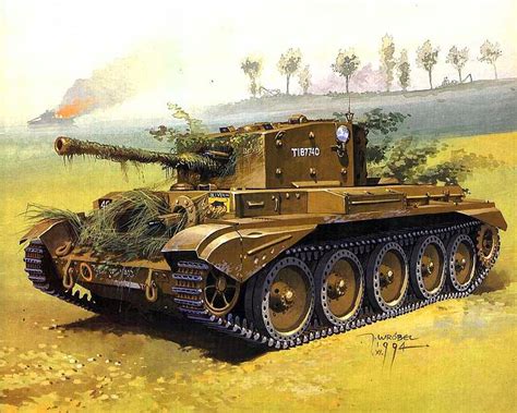 Photo Tanks Cromwell Painting Art Military