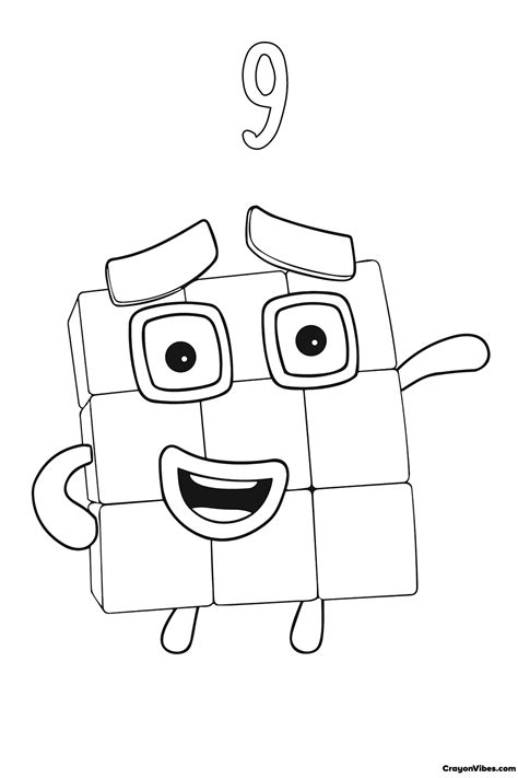 Numberblocks Coloring Pages 1 10 Free Printable For Kids