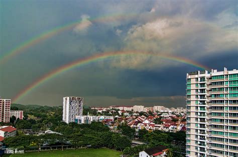 Double Rainbow Over Singapore City Chanced Upon A Double R Flickr