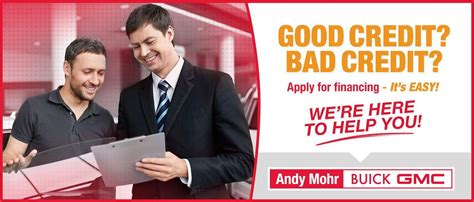 No credit, bad credit, questionable credit, our bank financing may be an option for you. Bad Credit Car Loans Fishers IN | Andy Mohr Buick GMC