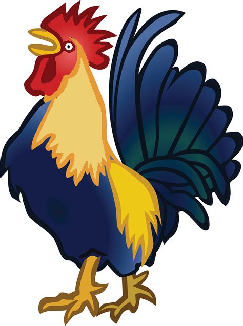 Crowing Roosters Vector Clipart Illustrations 1 057 Crowing Roosters