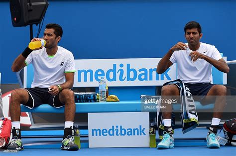 aisam ul haq qureshi of pakistan and rohan bopanna of india drink news photo getty images