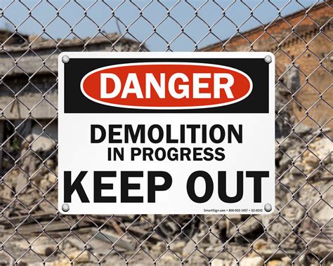 Demolition Signs Demolition In Progress Signs