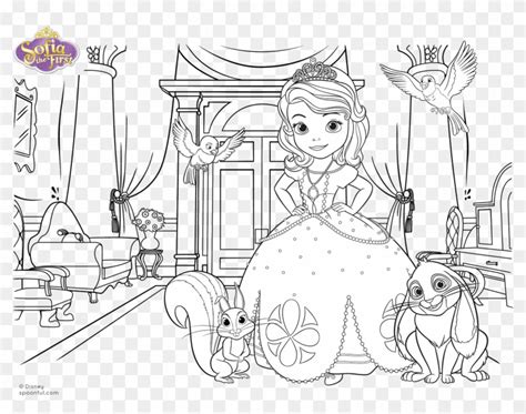 Disney Jr Princess Sofia Coloring Pages With Coloreable Sofia The