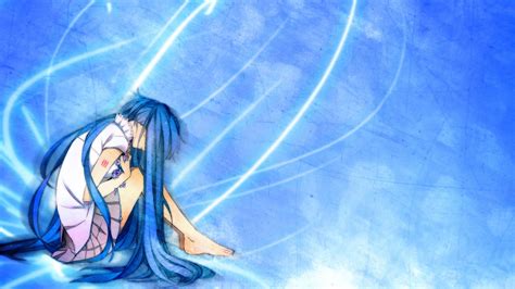 Light Blue Eyes Vocaloid Flowers Hatsune Miku Feet Blue Hair Sad Anime Sadnesse Of Love Aqua