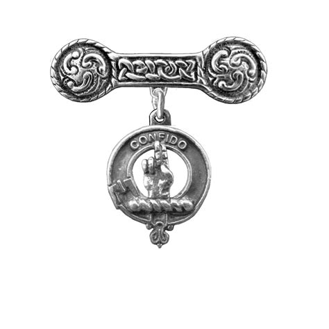 Boyd Clan Crest Iona Bar Brooch Sterling Silver Etsy