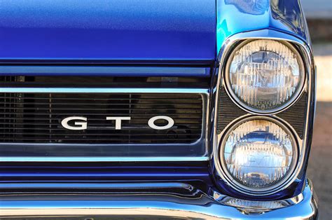 1965 Pontiac Gto Grille Emblem Headlight Photograph By Jill Reger