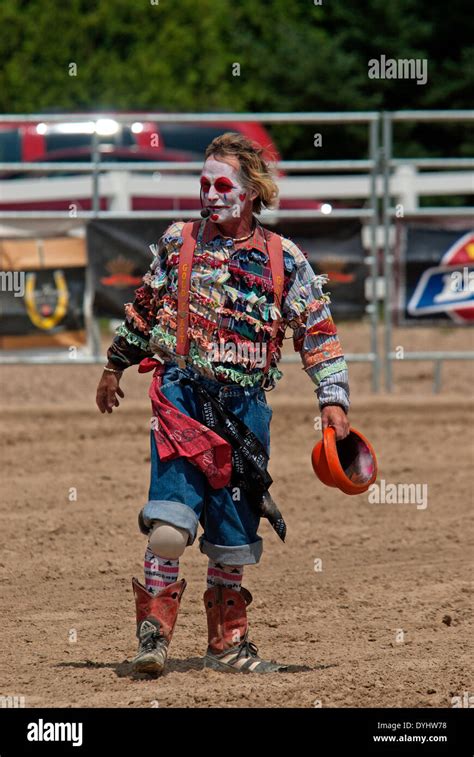 Rodeo Clown Stock Photo Alamy