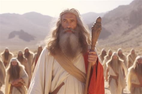 Premium Photo Moses Leads The Jews Through The Desert Moses Led His