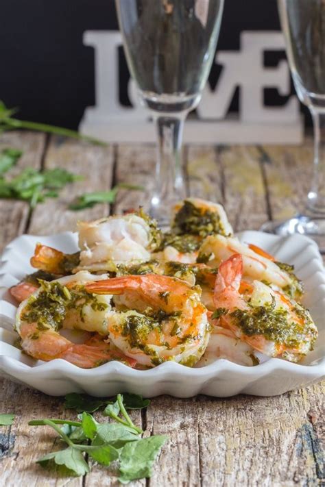 Baked Shrimp Never Tasted So Good Shrimp Drizzled With A Simple Parsley And Olive Oil Sauce