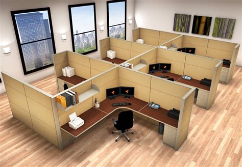 Office Cubicle Workstation Layout