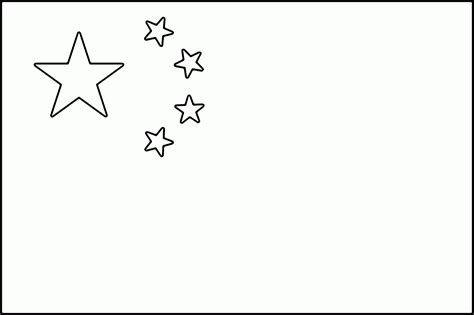 China Flag Coloring Page Coloring Home