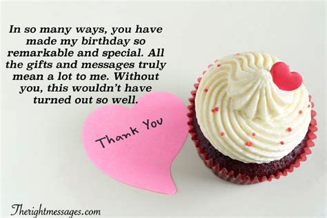 Heartfelt Thank You Messages For Birthday Wishes Brighten My Days