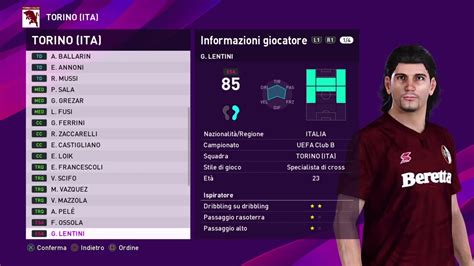 Efootball Pes 2020 Ps4 Torino Classic All Time Xi 48100 Youtube
