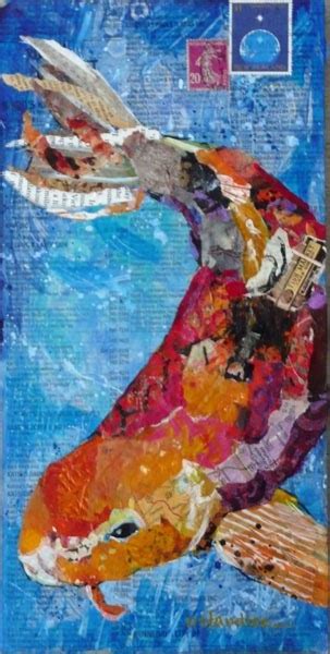 Nancy Standlee Fine Art Koi Collage 2 By Texas Daily Painter Nancy