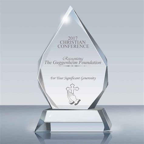 Retirement T Crystal Plaque Progress Award 019 Goodcount 3d