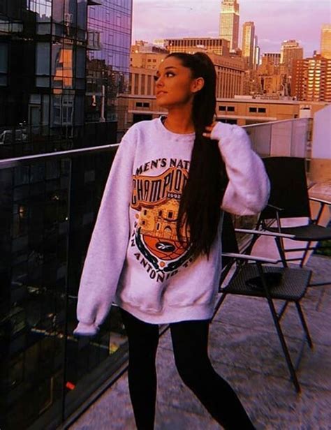 Konzept Ewig Hausieren Ariana Grande Style Sweatshirt Selbstmord