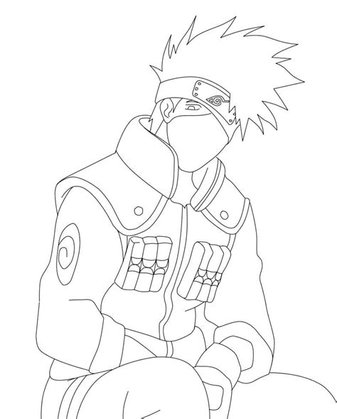 Coloriage De Kakashi Ã Imprimer