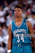 J.R. Reid of the Charlotte Hornets looks on against the Sacramento ...