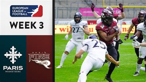 paris musketeers rheinfire highlights week 3 season 2023 youtube