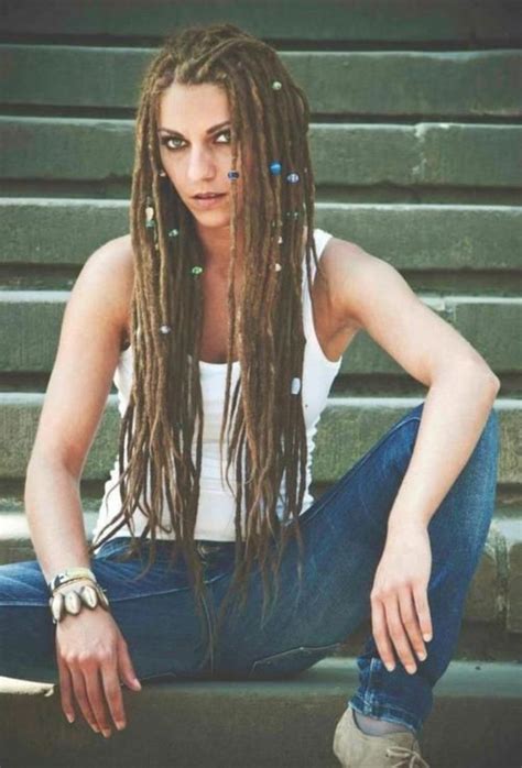 45 Trending Hairstyles Long Dreads For Pretty Women This Year Long