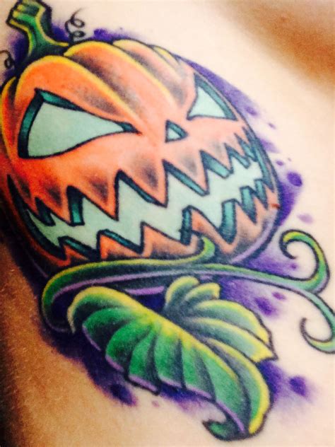 Scary Pumpkin Tattoo Pumpkin Tattoo Halloween Tattoos Tattoo Designs