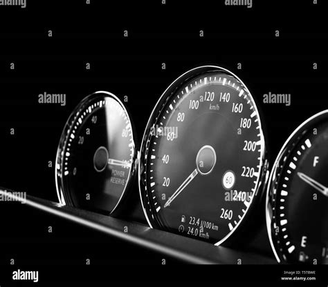 Close Up Shot Of A Speedometer In A Car Car Dashboard Dashboard