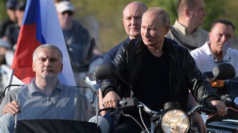 Vladimir Putin Riles Ukraine With Crimea Bikers Festival Trip Bbc News