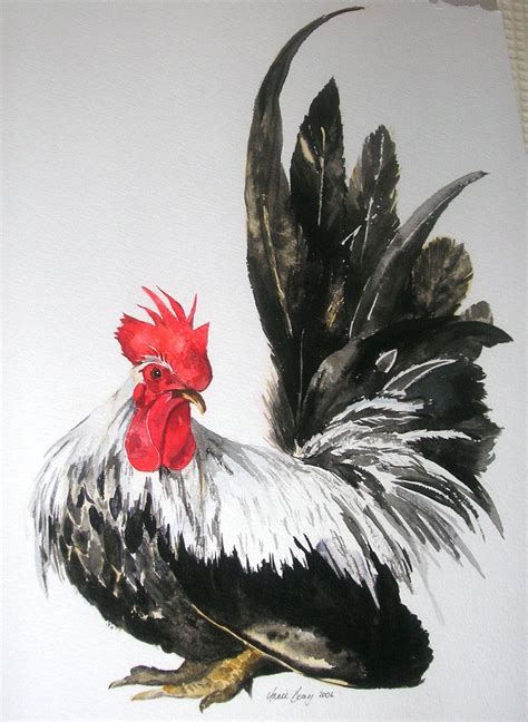 Pin By Kim Myers On Feathered Chicken Painting Rooster Art Rooster