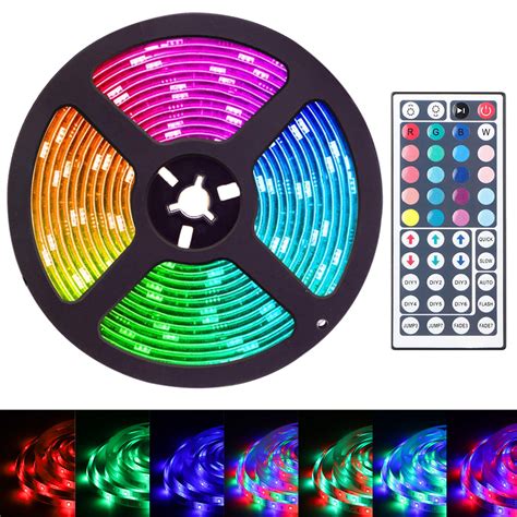 Cool jeep accessories car accessories for women car interior strip lighting cool lighting lighting ideas lighting design boys bedroom decor bedroom red color changing lights led licht room lights. 1byone Led Strip Lights, 16.4ft/5M 150LED 3A RGB ...