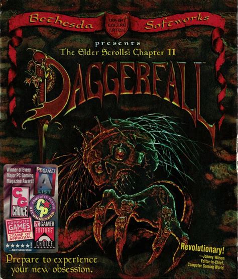 The Elder Scrolls Chapter Ii Daggerfall 1996 Box Cover Art Mobygames