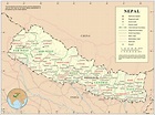 Map of Nepal (Overview Map) : Worldofmaps.net - online Maps and Travel ...