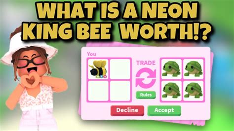 What People Trade For A Neon King Bee I Traded Mine For Huge Win