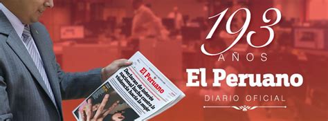 Diario Oficial El Peruano Celebra Su 193º Aniversario Twitter