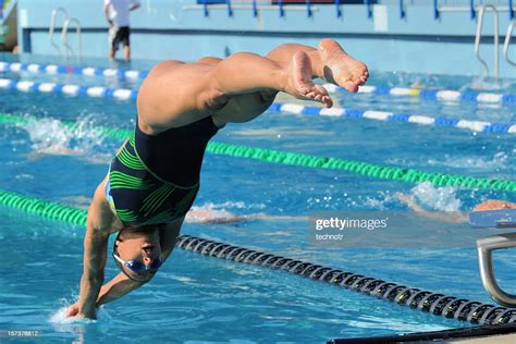 Diving Into Pool High Res Stock Photo Getty Images