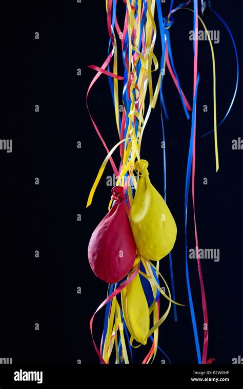 Deflated Party Balloons Stock Photo Alamy