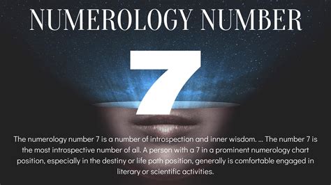 Numerology: The meaning of the number 7