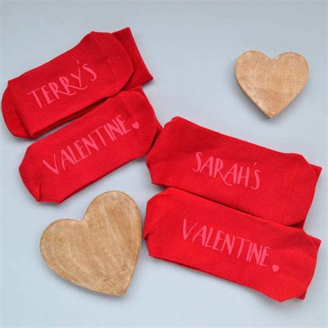 Solesmith Personalised Valentine Socks Valentines Socks Personalized Valentines Handmade