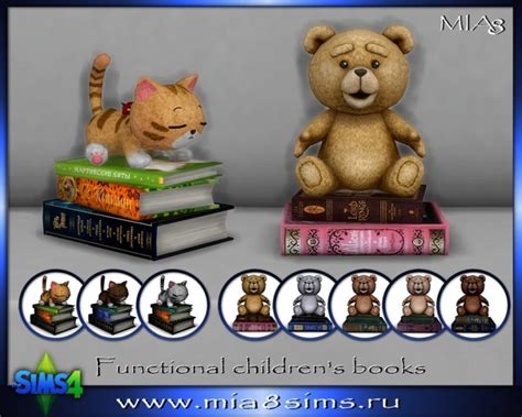 Functional Childrens Books At Mia8sims Sims 4 Updates