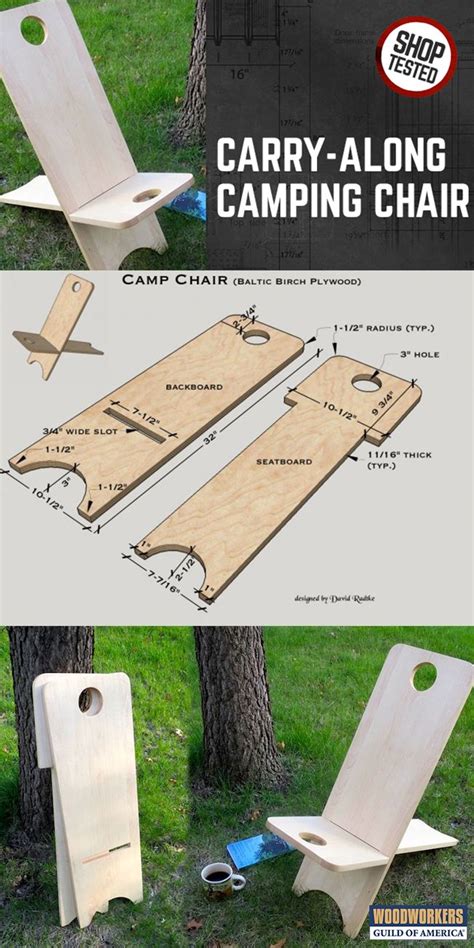 I'm using 2×12 pressure treated lumber, so the chair will last longer outdoors. Carry-along Wooden Camping Chair | Camping chair ...