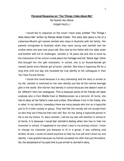 The majority of students are in the habit of keeping a notebook where they write down everything happening to them. Self reflection essay about yourself pdf