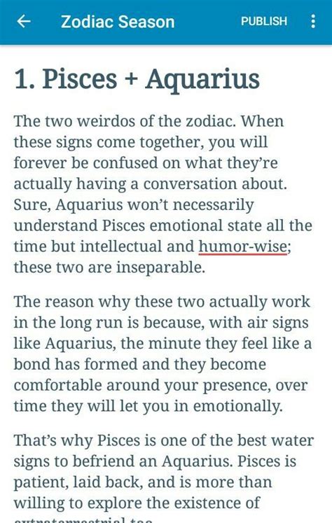 Pisces Aquarius Compatible Friendships Pairing Of The Zodiac That