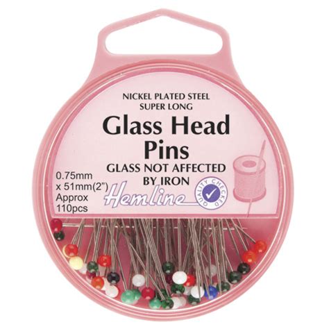 Glass Head Pins Extra Long Craft Department