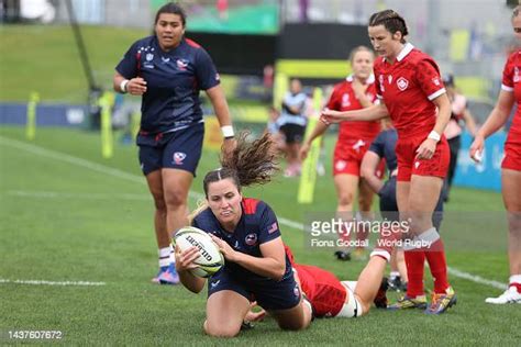 Tess Feury Of The United States During The Rugby World Cup 2021 New
