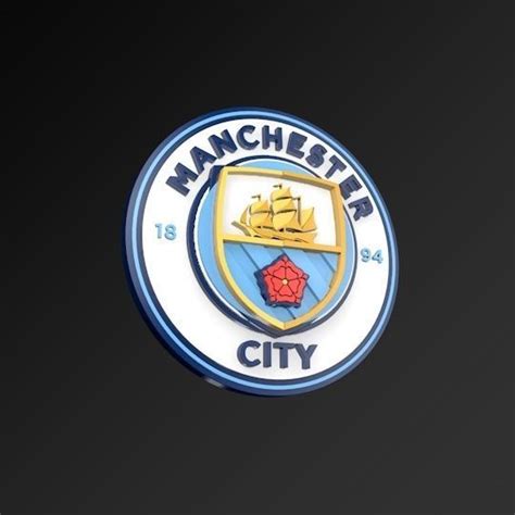 3d Model Manchester City Football Club Fc 3d Logo Vr Ar