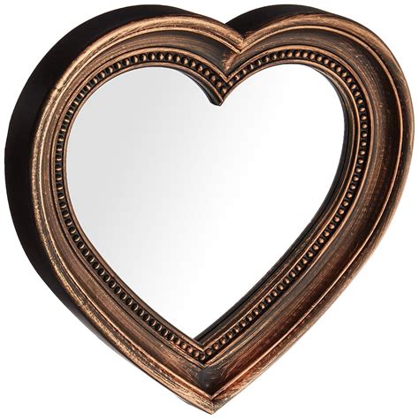 Angels Treasure 13 X 12 Heart Shaped Wall Mounted Mirror Vintage